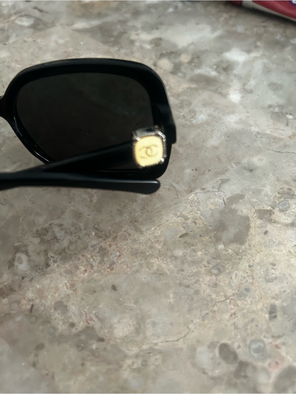 Vintage Chanel-Classic Black Women's Sunglasses - Picture 5 of 8